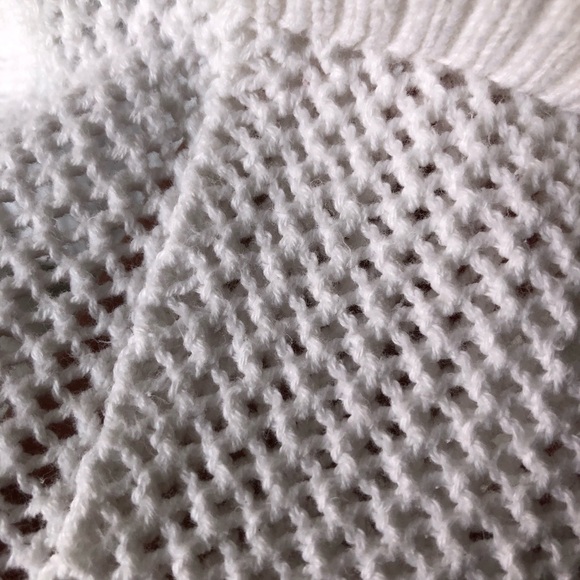 TALBOTS White 100% Cotton Long Cardigan Women’s Size Large Open Front Lo… - Picture 5 of 16